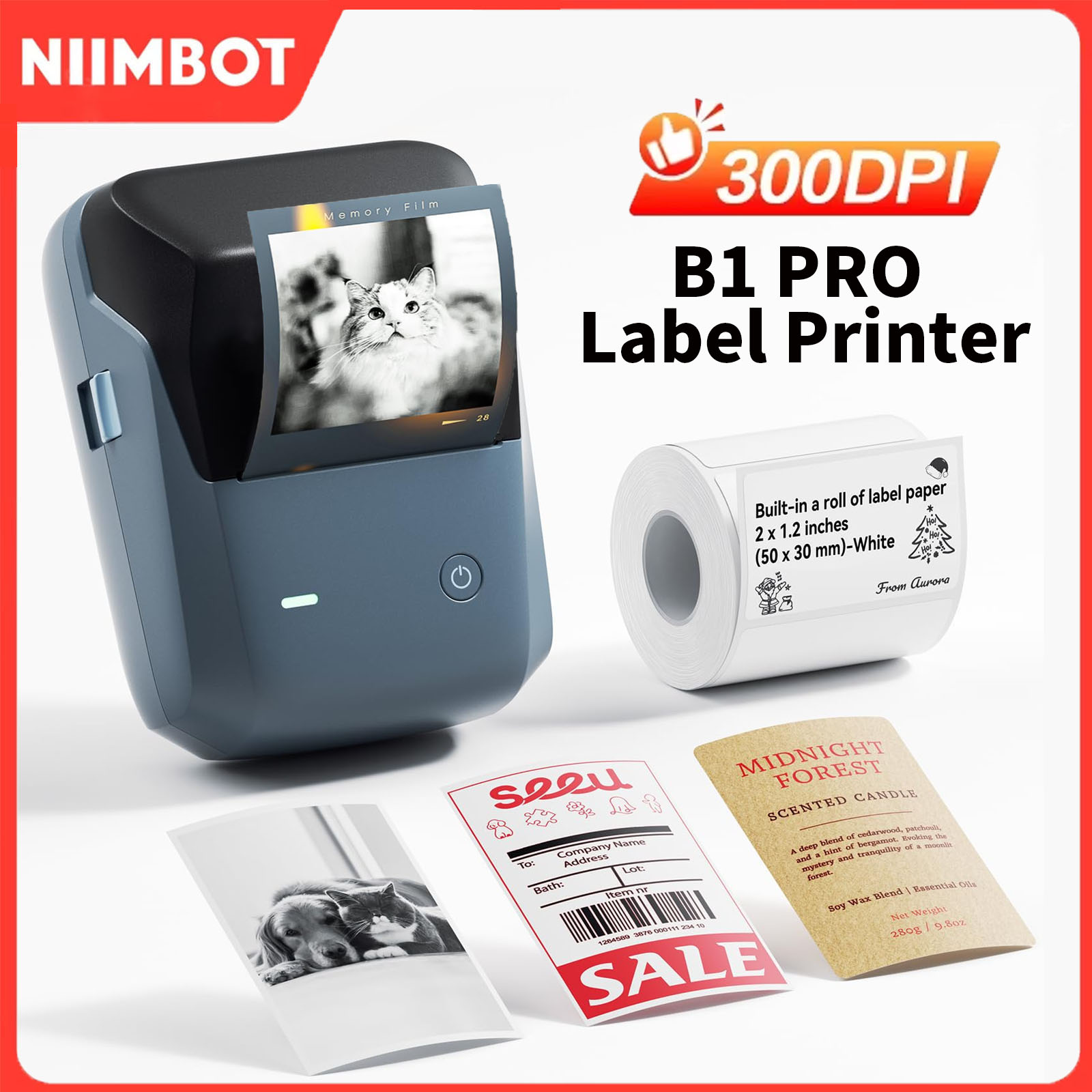 Commercial Printing Dpi - นีมบอต บี 1/บี 1 โปรเครื่องพิมพ์ฉลาก 200/300
