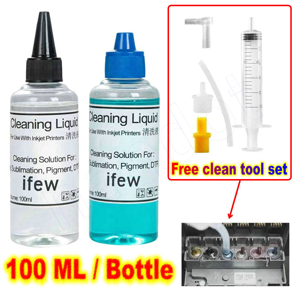 Print Head Cleaning Kit - น้ำยาทำความสะอาดหัวพิมพ์อิงค์เจ็ท สำหรับเครื่องพิมพ์ Epson Hp Brother Canon