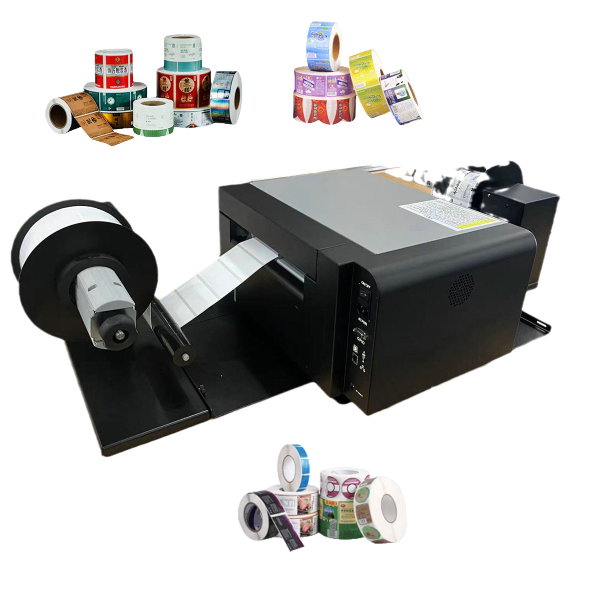Commercial Digital Printing - เครื่องพิมพ์ฉลากสีดิจิตอลแบบม้วนต่อม้วน ระบบอิงค์เจ็ท สำหรับพิมพ์สติกเกอร์แบบติดเอง สำหรับการผลิตฉลากเชิงพาณิชย์