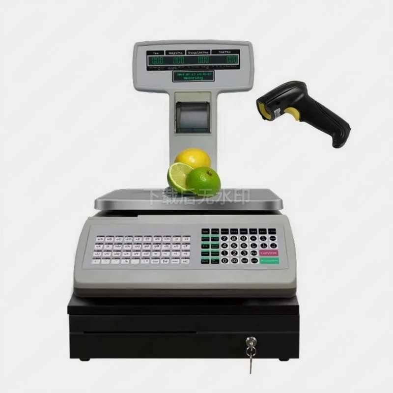 Commercial Digital Printing - เครื่องชั่งน้ำหนักดิจิตอลแบบพิมพ์ใบเสร็จ LCD คู่ 3กก.-30กก. พร้อมเครื่องพิมพ์บาร์โค้ด สำหรับใช้ในร้านค้าปลีกและเชิงพาณิชย์