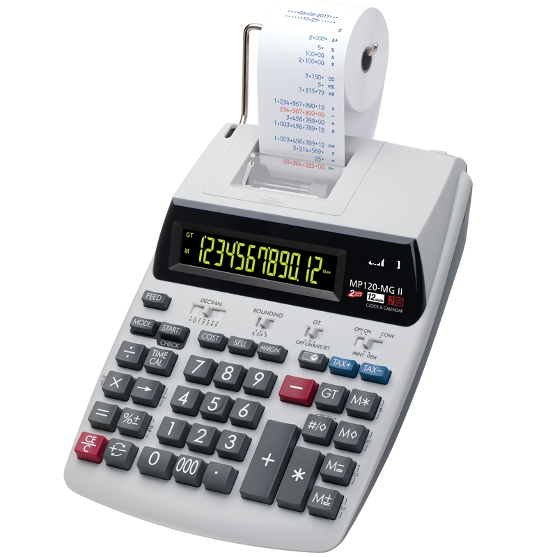 Commercial Printing Supplies Usa - เครื่องคิดเลขที่พิมพ์ได้ เครื่องคิดเลขการพิมพ์ทางการเงินและการเงิน เครื่องพิมพ์สองสี ประเภท MP-120MG