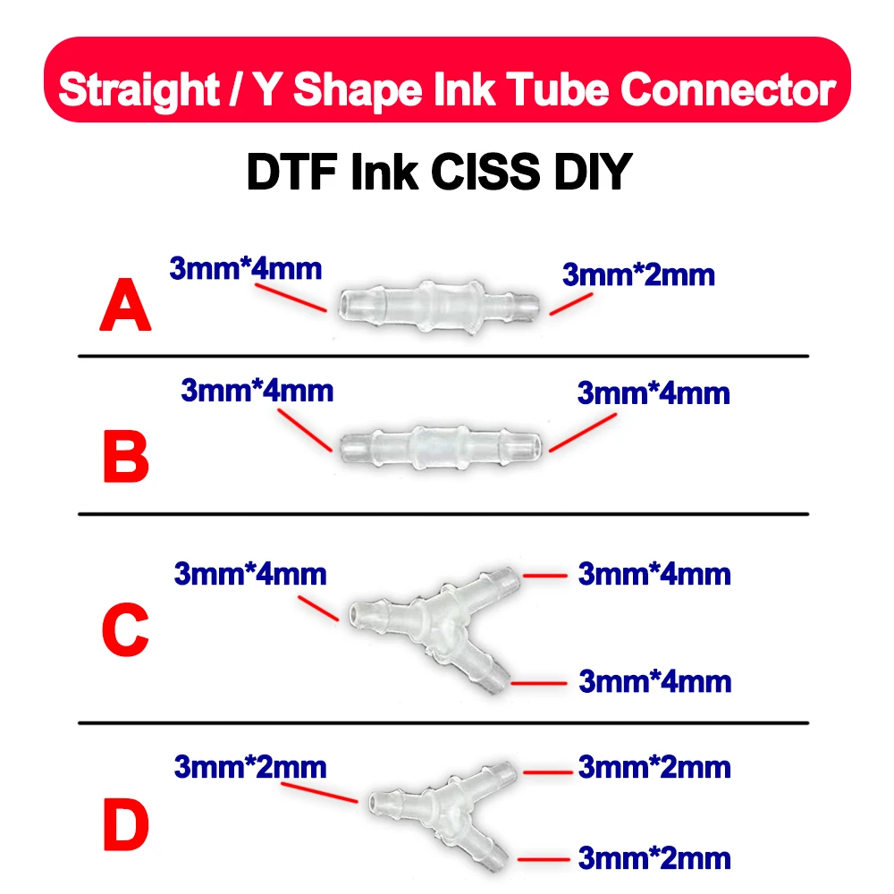 Dtf Printer Machine - 15 ชิ้นตัวทําละลายนิเวศตรง/Y รูปร่างหลอดหมึกสําหรับเครื่องพิมพ์อิงค์เจ็ทแบบแท่น DTF หมึก CISS