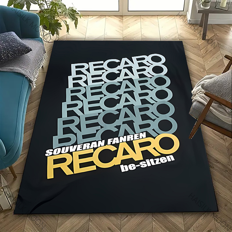 Commercial Printing Machine - 13 รูปแบบ R-Recaro โลโก้รูปแบบพิมพ์พรมสําหรับห้องนั่งเล่น,ห้องนอน,สํานักงาน,พื้นที่ขนาดใหญ่, พรมกันคราบ,Stylish ของขวัญ