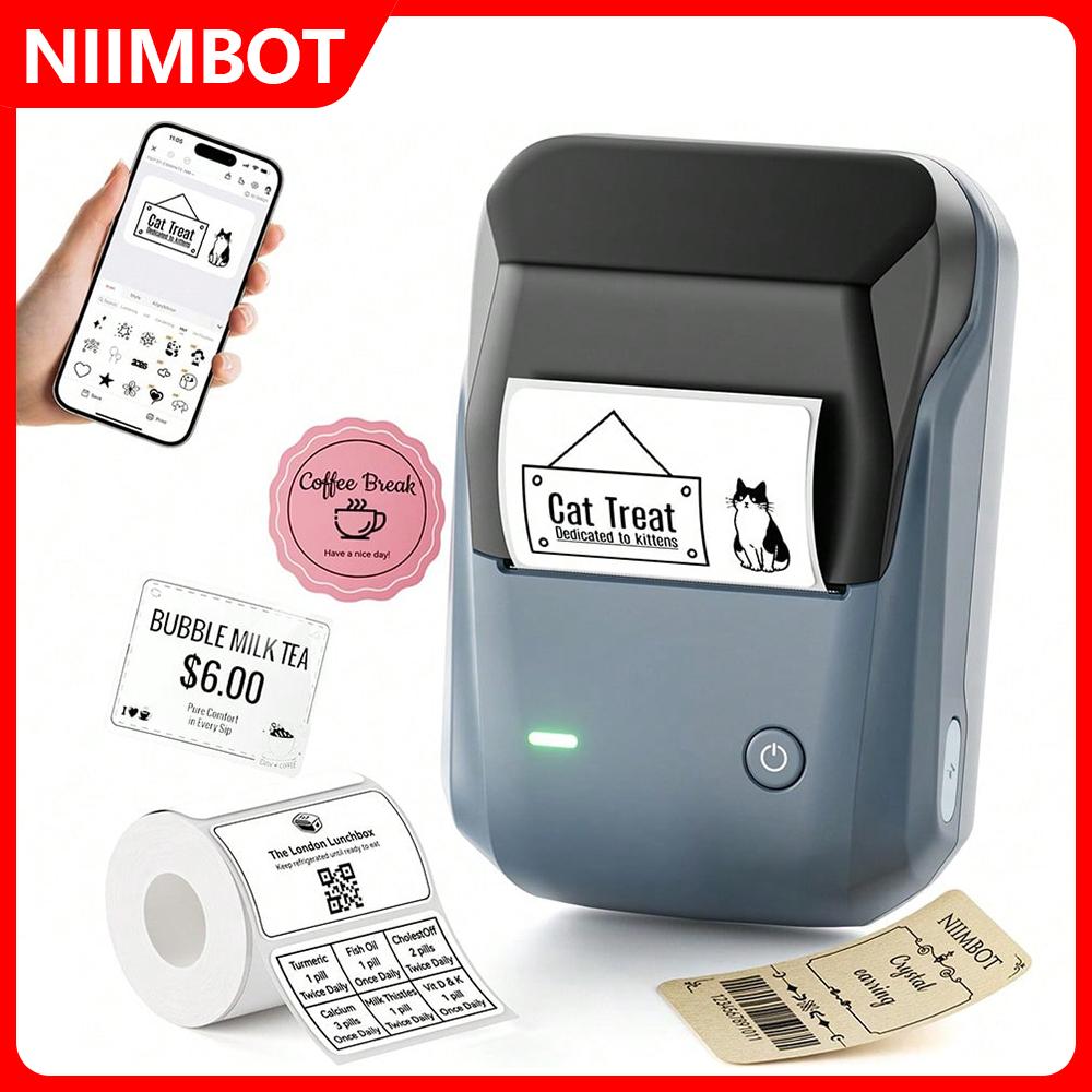 Commercial Printing Network - เครื่องพิมพ์ความร้อนแบบพกพา NIIMBOT B1 ขนาด 2 นิ้ว
