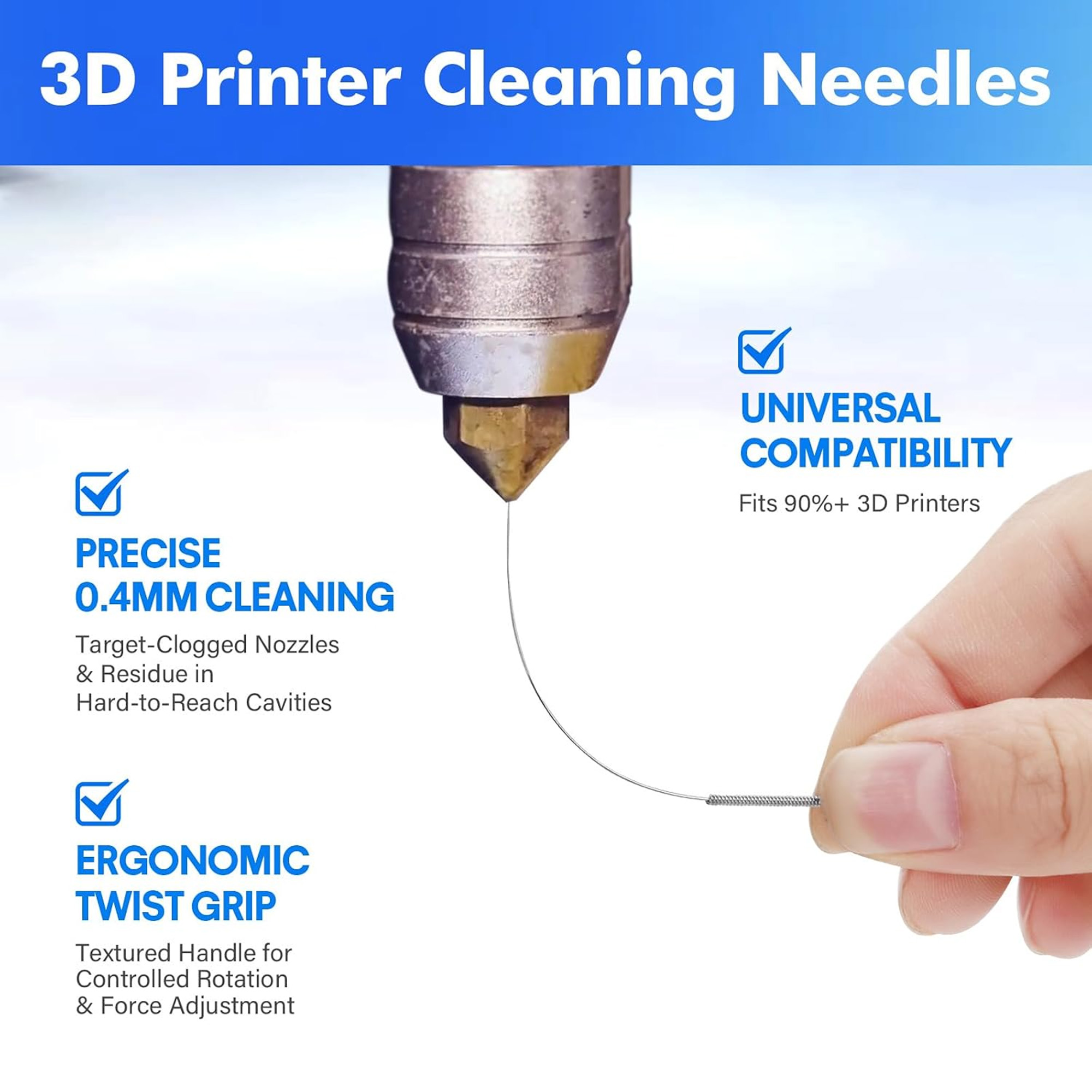 ชุดทำความสะอาดเครื่องพิมพ์ 3D: - Print Head Cleaning Kit บทวิจารณ์และราคา